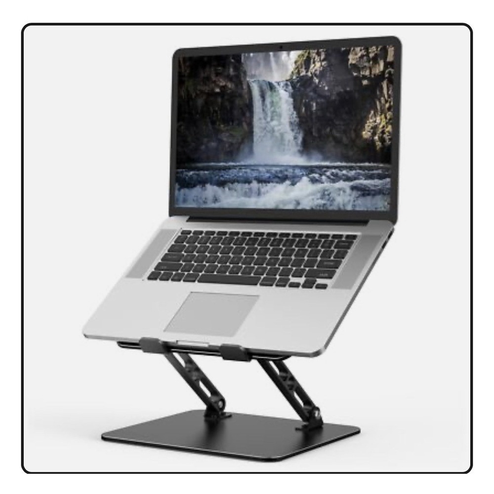 Adjustable Laptop Stand for Desk, Metal Foldable Laptop Riser, Portable Lapto